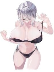 1girls breasts egopasta faust_(limbus_company) female female_focus female_only large_breasts light-skinned_female light_skin limbus_company solo thick_thighs thighs white_background wide_hips
