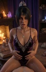 1boy 1girls 2026 ai_generated animated baldur's_gate baldur's_gate_3 black_hair braided_hair cowgirl_position elf_female feet female_on_top green_eyes indoors leshay7 looking_pleasured looking_to_the_side medium_breasts moaning outdoors penis_in_pussy pleasure_face pointy_ears riding_penis scar sex shadowheart skinny small_breasts sound tagme thighs thrusting vaginal_penetration video video_games