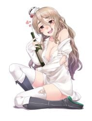 1girls 2d 2d_(artwork) 2d_artwork alcohol background big_boobs big_breasts black_footwear black_shoes blank_background blush_face blushing blushing_at_viewer blushing_female breasts busty busty_female busty_girl cap cleavage collarbone digital digital_art digital_drawing digital_drawing_(artwork) digital_media digital_media_(artwork) drawing drunk drunk_blush drunk_female eyebrows_visible_through_hair female female_focus female_only fingernails fingers flushed flushed_face footwear full_body game_character gradient_hair groin hair_between_eyes head_tilt hearts intoxicated kantai_collection knees konnyaku_(kk-monmon) large_boobs large_breasts lean_figure legs legwear long_hair looking_at_viewer monotone_background multicolored_hair naked_shirt narrow_waist nipple_bulge one_color_background open_clothes open_clothing open_mouth open_mouth_smile open_shirt open_topwear parted_lips plain_background pola_(kantai_collection) portrait posing posing_for_the_viewer posing_naked posing_nude shirt shoes shoulders sitting slender_body slender_waist slim_female slim_waist smile smiley_face smiling smiling_at_viewer solid_color_background solo stockings thigh_highs thighhighs thighs tilted_head tipsy tongue unbuttoned unbuttoned_shirt upper_teeth video_game video_game_character video_games wasted wavy_hair white_background white_legwear white_shirt white_stockings white_thigh_highs white_thighhighs white_topwear