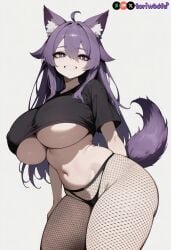 ahoge ai_generated artist:toriwoofs ass ass_bigger_than_head big_ass big_boobs big_breasts big_thighs boobies boobs boobs_bigger_than_head breasts breasts_bigger_than_head bubble_ass bubble_butt bursting_breasts bursting_butt character:tori crop_top curvaceous curvy curvy_figure dat_ass digital_media_(artwork) dog_ears dog_girl dog_tail doggirl dumptruck_ass dumptruck_butt enormous_ass enormous_breasts enormous_thighs fat_ass female female_focus fishnets gigantic_ass gigantic_breasts gigantic_thighs grin hair_between_eyes hair_flaps happy highres hips hourglass_figure huge_ass huge_boobs huge_breasts huge_thighs huge_tits humongous_ass humongous_breasts humongous_thighs kemonomimi large_ass large_breasts large_thighs legs long_hair looking_at_viewer massive_ass massive_breasts massive_thighs mature mature_female patreon_username petgirl petite pupils purple_ears purple_eyes purple_hair purple_tail round_ass round_breasts self_upload slim_waist smile smooth_skin thick thick_ass thick_hips thick_legs thick_thighs thighs thighs_bigger_than_head thong tits tits_bigger_than_head underboob voluptuous waist watermark wavy_hair white_background white_pupils white_skin white_skinned_female wide_hips wide_thighs wolf_ears wolf_tail woman