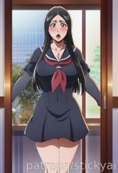 1girl 1girls ai_generated anime bleach bleach:_the_thousand-year_blood_war breasts curvy curvy_female curvy_figure eyes female fit hair nsfw stickyai tits unohana_retsu voluptuous