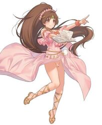 1futa anonfutashopper_(editor) balls bottomless_skirt brown_hair dress edit edited_official_artwork fire_emblem fire_emblem:_mystery_of_the_emblem fire_emblem:_shadow_dragon_and_the_blade_of_light fire_emblem_heroes flaccid futa_only futanari intersex kippu linde_(fire_emblem) low_res lowres micropenis no_panties official_art open_toe_shoes penis penis_out penis_under_clothes penis_under_skirt sandals skirt skirt_lift small_balls small_penis tiny_penis upskirt