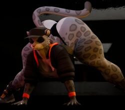 1girls 3d anthro ass_up eyes_closed huge_ass kitty_kat_(the_bad_guys) large_ass palmtreerothic pantsless stretching tail the_bad_guys the_bad_guys_2 thick_thighs
