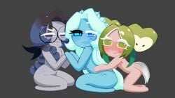 apple_faerie_cookie arielbonovo black_sapphire_cookie cookie_run cookie_run_kingdom lady_in_azure_(shadow_milk_cookie)