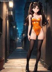 1girls 2d ai_generated areolae armpit bare_arms bare_legs bare_shoulders belly big_breasts black_hair brown_hair bunny_ears bunny_girl bunnysuit chest cleavage curvy curvy_figure cute cute_face detailed eyelashes eyeshadow fate/grand_order fate/stay_night fate_(series) female female_only fit fit_female focus hair hair_highlights high_quality legs light-skinned_female light_skin lips lipstick makeup mascara medium_breasts nero100 pale-skinned_female pale_skin perky_breasts playboy_bunny posing seductive seductive_look sexy_pose skinny skinny_female stable_diffusion tagme teen teen_girl teenage teenage_female teenage_girl thighs thin_waist tohsaka_rin twintails