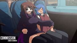 1boy1girl animated blush clothed clothing cock commission deirdre_(necryzz) erection jerking jerkingoff_another mask masked_female masturbation no_sound oc original_character public tagme video zukafu_shimoto zukafu_shimoto_(character)