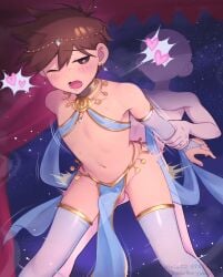 anon bare_shoulders barely_clothed bent_over clothed clothed_male clothing femboy femboy_focus femboy_penetrated gay gay_anal gay_domination gay_sex genitals girly girly_boy grabbing_from_behind hero_(omori) holding holding_hands omori partially_clothed spread_legs standing standing_sex stockings tagme thighhighs thighs zonuthezombie