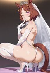 1girls ai_generated animal_ears anthropomorphization eyes female hair legs sakura_laurel_(umamusume) skin tagme umamusume umamusume_pretty_derby young