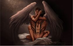 angel_wings divergent female male nude sex short_hair tammycoccinella tattoo tobias_eaton tris_prior