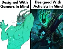 bara big_muscles designed_with_gamers_in_mind gay gay_male league_of_legends meme meme_reference muscular muscular_male thresh trend yaoi