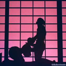 1boy1girl 3d 3d_model ass backlighting big_breasts big_nipples big_penis blowjob breasts dick fellatio head_grab huge_ass huge_breasts iroha iroha_(samurai_spirits) kiminodonuts koikatsu maid_headdress nipples round_ass round_breasts round_butt samurai_shodown silhouette tagme thick_hips thick_thighs thin_waist video_game_character