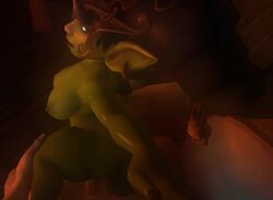 3d animated big_hat breasts chromie dark_image fel_queen_chromie female goblin goblin_(warcraft) goblin_female human male nipples no_sound nude pale_skin pointy_ears pov secazz sex size_difference source_filmmaker video world_of_warcraft