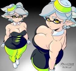 collaboration colorized female kwalker1009 marie_(splatoon) splatoon