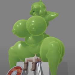 animated big_ass big_breasts brickey halfling on_top simple_background size_difference slime_girl slymee sycneit_(artist) tagme video