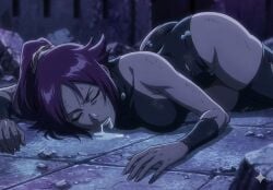 1girl 1girls 2d 2d_(artwork) ai_assisted ai_generated big_ass big_boobs big_breasts big_butt big_tits big_titties bleach bleach:_the_thousand-year_blood_war brown_body brown_skin curvy curvy_body curvy_female curvy_figure damsel_in_distress dark-skinned_female dark_skin defeated defeated_heroine eyes_closed fat_ass fat_butt female female_focus female_only gemini knocked_out large_ass large_butt long_hair open_mouth passed_out questionable saliva saliva_drip saliva_string saliva_trail sfw sleeping strong_female strong_woman tall_female thick thick_ass thick_legs thick_thighs thigh_highs thighhighs thighs tied_hair yoruichi yoruichi_shihouin