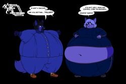2girls big_breasts blueberry_inflation breasts female furry huge_breasts inflation ko_coleman tagme thick_thighs wide_hips
