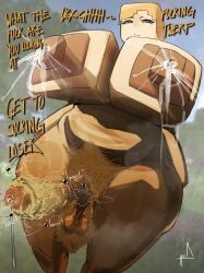 1futa accurate_body_type alex_(minecraft) balls big_breasts blocky_anatomy blocky_body breast_milk breast_milk_squirting breasts breasts_bigger_than_head chubby chubby_futa disgusted_look disgusting_smell flies flies_for_smell hairy hairy_balls huge_breasts minecraft naked nasty navesnor outside smegma smelly smelly_armpits smelly_cock stink_fumes stinky_armpits stinky_penis text unwashed_cock unwashed_penis video_game voluptuous voluptuous_futa