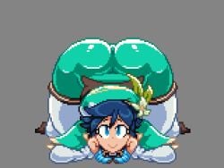 1boy 1femboy 1male adorable adorable_femboy ass ass_up bent_over big_ass big_butt blue_eyes boots butt butt_up countmoxi cute cute_femboy cute_male cutie_femboy doodle femboy femboy_ass femboy_butt femboy_only genshin_impact green_pants hat pixel_art solo solo_femboy solo_male tagme venti_(genshin_impact)