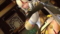 footjob genshin_impact milf ningguang_(genshin_impact) pantyhose tagme video