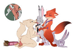 anal anal_knotting anal_sex anthro anus ball_fondling balls bisexual blush breasts canine dildo dildo_sitting disney double_dildo female flat_chest flat_chested fondling foursome fox group group_sex interspecies jack_savage judy_hopps kissing knot knotting lagomorph lokpik male mammal masturbation nick_wilde orgy penetration penis pussy rabbit sex sex_toy simple_background skye_(zootopia) straight vaginal_masturbation vaginal_penetration white_background zootopia