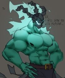2xko abs bara exactlyexact gay league_of_legends male male_only monster muscular muscular_anthro muscular_male non-human non-human_body non-human_head non-human_only riot_games solo thresh