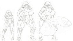 futanari harkonner huge_breasts hyper hyper_penis intersex ivara_(warframe) penis tagme thick_thighs warframe wide_hips