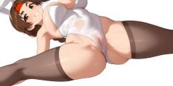 1girls ai_generated big_breasts braid brown_hair bunny bunnysuit hairband huge_breasts king_of_fighters light-skinned_female light_skin long_hair pale-skinned_female pale_skin pussy pussy_juice voluptuous voluptuous_female wet_pussy yuri_sakazaki