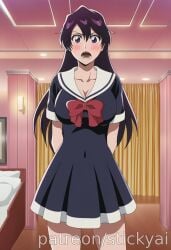 1girl 1girls ai_generated anime bambietta_basterbine bleach bleach:_the_thousand-year_blood_war breasts curvy curvy_female curvy_figure eyes female fit hair nsfw stickyai tits voluptuous