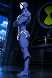 ben_10_omniverse bulge jockstrap_only rook_blonko