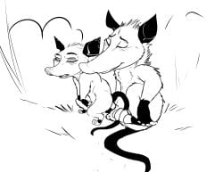 1boy 1girls anthro dreamworks dreamworks_animation female female_penetrated heather_(over_the_hedge) male male_penetrating male_penetrating_female over_the_hedge ozzie_(over_the_hedge) paramount_pictures wugi
