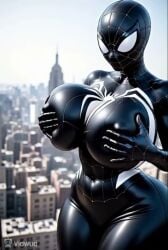 3d ai ai_generated ai_video animated big_breasts big_butt bouncing_breasts breast_grab breasts_squish curvy dancing female female_only genderswap_(mtf) huge_breasts less_than_30_seconds marvel marvel_comics round_boobs round_breasts rule_63 spider-girl spider-man_(black_suit) spider-man_(series) squishing_breasts symbiote tagme thick_thighs tight_clothing tight_fit tight_suit video voluptuous voluptuous_female