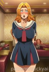 1girl 1girls ai_generated anime bleach bleach:_the_thousand-year_blood_war breasts curvy curvy_female curvy_figure eyes female fit hair matsumoto_rangiku nsfw stickyai tits voluptuous