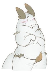 anthro blushing chubby chubby_male embarrassed furry furry_only gastropod gastropod_humanoid penis sea_slug slug stretch_marks tentacle tentacle_penis