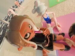 3d 3d_(artwork) 3d_model 3d_render 3girls agent_8_(dubious_butter) agent_8_(side_order) agent_8_(splatoon) background background_characters beach beach_background beach_side beach_towel beach_umbrella black_hair blender bow bowtie callie_(agent_1_casual) callie_(mandalafurikake) callie_(splatoon) casual_clothes clothed clothing cooler female female_focus glistening glistening_hair glistening_skin grey_hair hair_rings happy inkling leather leather_boots leather_bottomwear leather_clothing leather_topwear licking_popsicle looking_at_viewer looking_up lredfox0 male marie_(splatoon) marie_(wo262) nintendo octoling one-piece_swimsuit one_male orange_hair pink_hair popsicle sand sfw silver_eyes silver_hair sitting_on_floor splatoon splatoon_(series) splatoon_2 splatoon_3 splatoon_3:_side_order standing tentacle tentacle_hair tied_hair wo262_(3d_model_style)