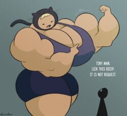 adventure_time breasts cartoon_network female huge_ass huge_breasts human larger_female lerntern motion_lines muscular muscular_female nipple_bulge size_difference smaller_male susan_strong text thick_thighs wide_hips