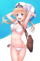 1girls 2d 2d_(artwork) 2d_artwork arm_behind_head armpit armpit_crease armpit_peek armpits arms_behind_head ass_visible_from_the_front ass_visible_through_thighs background ball bare_armpits bare_arms bare_belly bare_hands bare_hips bare_legs bare_midriff bare_navel bare_skin bare_thighs beach_ball belly belly_button big_boobs big_breasts bikini bikini_bottom bikini_only bikini_top blonde blonde-haired_female blonde_female blonde_hair blonde_hair_female blue-eyed_female blue_background blue_eyes breasts busty busty_female busty_girl cap collarbone curvaceous curvaceous_body curvaceous_female curvaceous_figure curvaceous_hips curvy curvy_body curvy_female curvy_figure curvy_hips digital digital_art digital_drawing digital_drawing_(artwork) digital_media digital_media_(artwork) drawing elbows exposed exposed_armpits exposed_arms exposed_belly exposed_hips exposed_legs exposed_midriff exposed_navel exposed_skin exposed_thighs eyebrows_visible_through_hair female female_focus female_only fingers fit_female game_character groin hair_between_eyes hairless_armpits half_naked half_nude hand_behind_head hands_behind_head inframammary_fold inguinal_crease inguinal_ligament kantai_collection konnyaku_(kk-monmon) large_boobs large_breasts lean_figure legs_closed legs_together linea_alba long_hair looking_at_viewer midriff multicolored_background naked naked_female naked_woman narrow_waist navel nude nude_female nudity open_mouth open_mouth_smile parted_lips partially_undressed plain_background portrait posing posing_for_the_viewer posing_naked posing_nude presenting_armpit prinz_eugen_(kantai_collection) semi_nude shaved_armpits shoulders side-tie_bikini slender_body slender_waist slim_female slim_waist smile smiley_face smiling smiling_at_viewer solo standing stomach swimsuit swimwear thigh_gap thighs thighs_together tongue two-tone_background underboob upper_body upper_teeth video_game video_game_character video_games white_background white_bikini white_bikini_bottom white_bikini_top white_swimsuit white_swimwear wide_hips