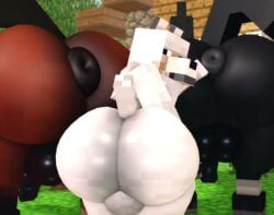 3d 3d_animation animated balls horse horse_(minecraft) minecraft puffy_anus shaking_ass tagme video video_game_character willie_piv wolf wolf_(minecraft)