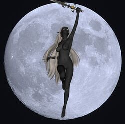 1girls 3d areolae armpits breasts dancer dancing drow dungeons_and_dragons eilistraee elf elf_female erect_nipples feet female forgotten_realms goddess green_eyes grey_skin long_hair long_lashes long_legs moon navel nipples nude pose pussy shaved_pussy silver_hair small_areola sword thighs toes white_hair