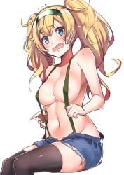1girls 2d 2d_(artwork) 2d_artwork almost_naked almost_nude areola_slip areolae areolae_slip ashamed background bare_armpits bare_arms bare_belly bare_chest bare_hands bare_midriff bare_navel bare_shoulders bare_skin belly belly_button big_boobs big_breasts black_legwear black_stockings black_thigh_highs black_thighhighs blank_background blonde blonde-haired_female blonde_female blonde_hair blonde_hair_female blue-eyed_female blue_eyes blush_face blush_lines blushing blushing_at_viewer blushing_female blushing_lines breasts busty busty_female busty_girl character_request cleavage collarbone copyright_request curvaceous curvaceous_body curvaceous_female curvaceous_figure curvaceous_hips curvy curvy_body curvy_female curvy_figure curvy_hips digital digital_art digital_drawing digital_drawing_(artwork) digital_media digital_media_(artwork) drawing elbows embarrassed embarrassed_exposed_female embarrassed_expression embarrassed_female embarrassed_naked_female embarrassed_nude_female exposed exposed_armpits exposed_arms exposed_belly exposed_chest exposed_midriff exposed_navel exposed_shoulders exposed_skin eyebrows_visible_through_hair female female_focus female_only fingers fit_female flushed flushed_face flustered flustered_female green_hairband hairband hourglass_figure inframammary_fold jean_shorts knees konnyaku_(kk-monmon) large_boobs large_breasts lean_figure legwear linea_alba long_hair looking_at_viewer looking_down looking_down_at_viewer midriff monotone_background mostly_nude naked naked_female naked_woman narrow_waist navel nearly_nude nipple_bulge nude nude_female nudity one_color_background open_mouth parted_lips plain_background portrait practically_nude shorts shoulders sitting skindentation slender_body slender_waist slim_female slim_waist solid_color_background solo stockings stomach thick_thighs thigh_highs thighhighs thighs tied_hair tongue twintails twintails_(hairstyle) underboob upper_body white_background wide_hips yellow-haired_female yellow_hair