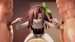 animated choujigen_game_neptune cowgirl_position cum cumshot gangbang handjob if_(neptunia) neptunia_(series) sfm sound source_filmmaker tagme video yellowcatguard