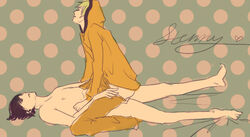 clothed_on_nude gay hoodie kenny_mccormick male nude polka_dot sex south_park stan_marsh tagme yaoi