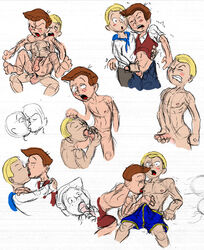 2boys anal anal_penetration anal_sex blonde_hair brother_fucking_brother brother_sucking_brother brothers brown_hair bulge cartoony clenched_teeth closed_eyes clothed clothing cock_gobble cock_hungry cum_hungry dean_venture erection erection_under_clothes fellatio freckles fuck_and_suck gay giving_head going_down_on handjob hank_venture holding_penis imminent_cumshot incest kissing knob_polishing licking_male_nipple male male_nipple_licking male_only masturbating_other masturbation motion_lines mouth_open mouthful nude oral oral_sex orgasm_face pants_down partially_colored penis_in_ass penis_in_mouth penis_size_difference questionable_anatomy shirt_removed shorts sitting_on_penis sketch spread_legs stroking_cock suck_and_fuck sucking sucking_off teen_boy teenager teeth_clenched tezuka998 tongue_kiss tongue_out topless twin_brothers twincest twins various_happenings venture_brothers yaoi