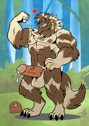 1boy 2018 3_toes 4_fingers abs ambiguous_gender anthro anthrofied biceps big_muscles black_nose blush brown_fur canine claws cum diglett duo erection flexing fur furry heart humanoid_penis jewelry larger_male looking_at_viewer male male_focus male_only mammal muscular muscular_male necklace nintendo nipples nude orange_eyes outside pecs penis pink_nipples pink_penis pokémon_(species) pokémorph pokemon pokemon_rgby pokemon_rse sharp_teeth signature size_difference smile solo_focus standing takataka tan_balls tan_fur teeth testicles thick_penis toe_claws toes veins veiny_penis video_games zigzagoon