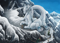 1girls anthro anus besonik conditional_dnp corwin dragon eastern_dragon feet female furry giant giantess macro male mountain nether_dragon nude outdoors outside paws pussy pussy_juice scalie size_difference snow tail venkat viridi wet wilds_venkat