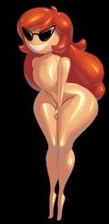 1girls completely_nude completely_nude_female disney featureless_breasts female female_only flat_chest full_body knick_knack large_hips long_hair naked naked_female noonun nude nude_female pixar red_hair smiling solo solo_female sunglasses sunny_persona thin_waist wide_hips