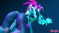 3d akali alternate_costume animated ass ass_grab big_ass blacklight bouncing_ass bouncing_balls cowgirl_position female glowing glowing_eyes glowing_markings k/da_akali k/da_series kisxsfm league_of_legends male no_sound penis pussy riding source_filmmaker vaginal_penetration video wide_hips