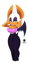 breasts clothed himawari nipples nipples_visible_through_clothing rouge_the_bat sonic_(series)