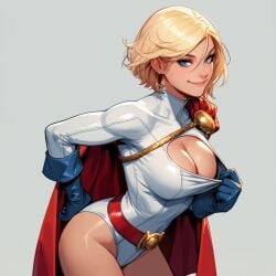 ai_generated alien alien_girl alien_humanoid blonde_hair blue_eyes dc dc_comics power_girl short_hair superhero superheroine superman_(series) tagme