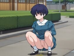 ai_generated akane_tendo exhibitionism peeing ranma_1/2