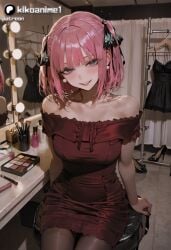 ai_generated anime big_breasts curvy cute nino_nakano quintessential_quintuplets waifu